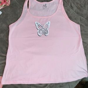 Pink Butterfly Cross in XL